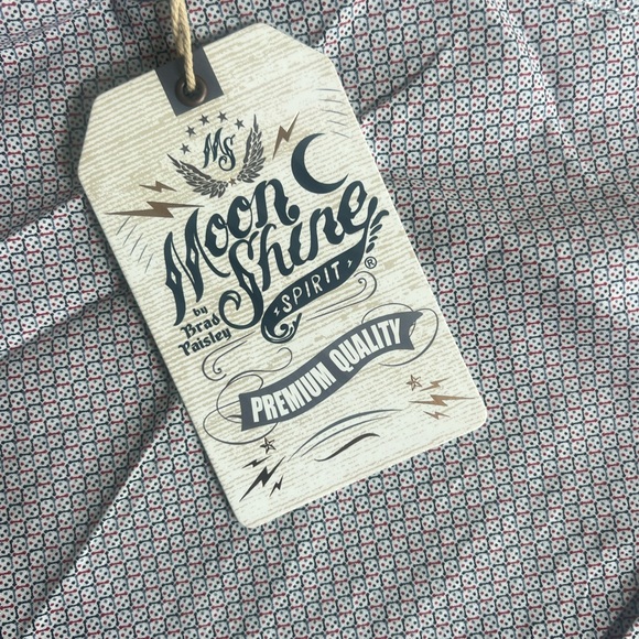 ✨ Moon Shine men’s patterned button up western shirt. - Picture 7 of 8